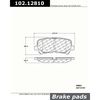 Centric Parts CTEK Brake Pads, 102.12810 102.12810